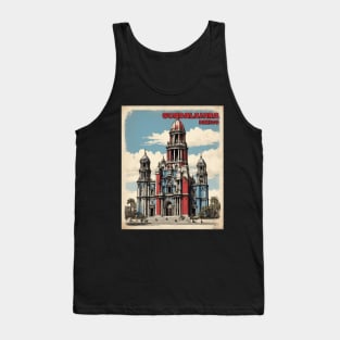 Guadalajara Mexico Vintage Poster Tourism Tank Top